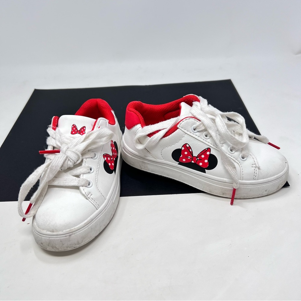 Minnie Mouse little girls size 10 white tennis shoes - Picture 2 of 8
